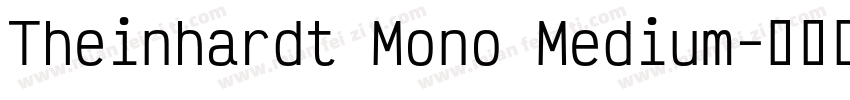 Theinhardt Mono Medium字体转换